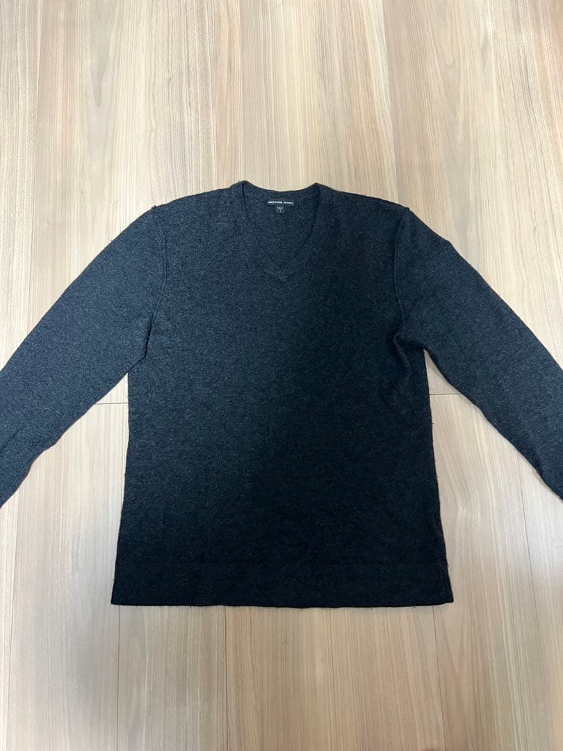 ジェームスパース　カシミヤニット　チャコール