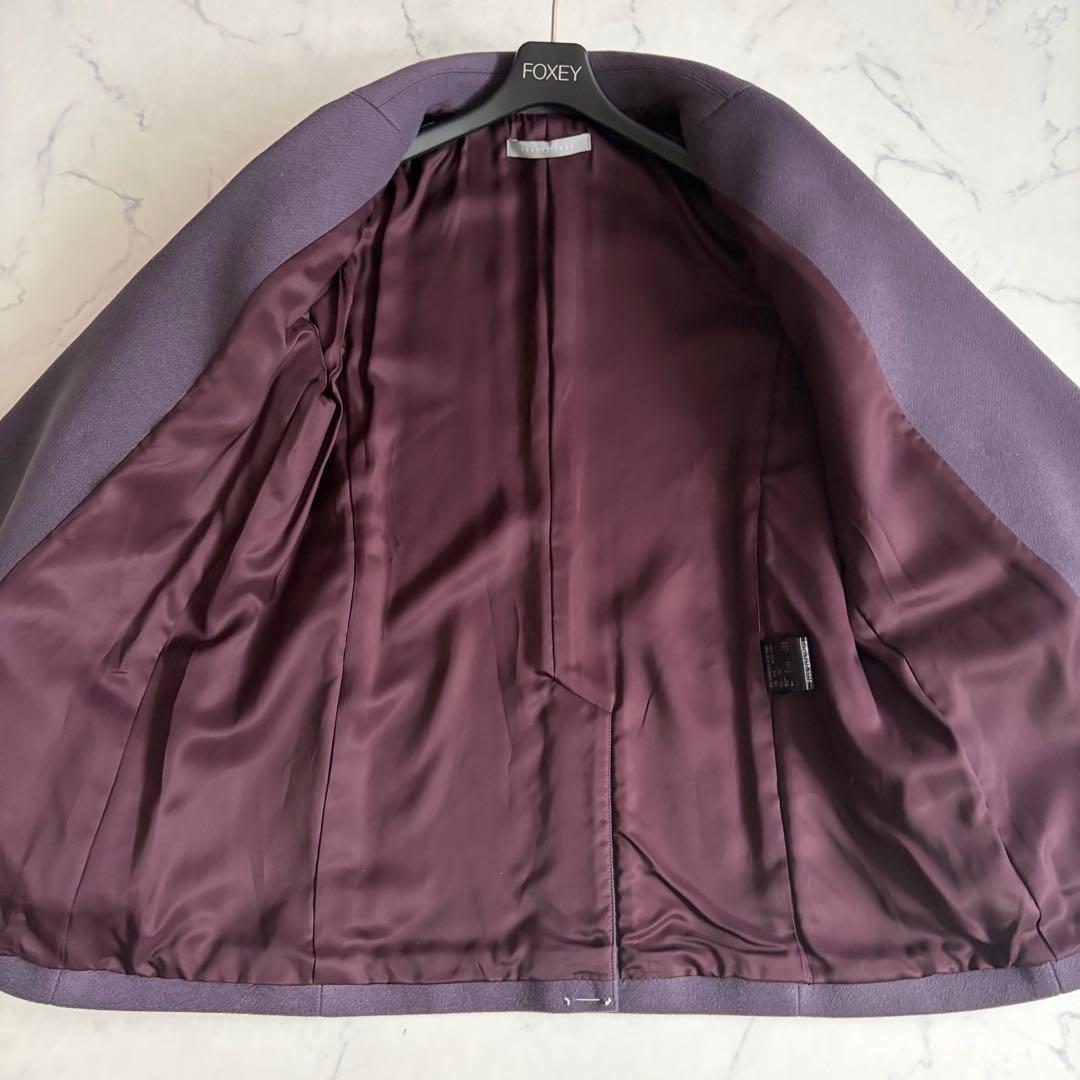 未使用級 23AW 定価8.3万 セオリーリュクス テーラード ジャケット 紫