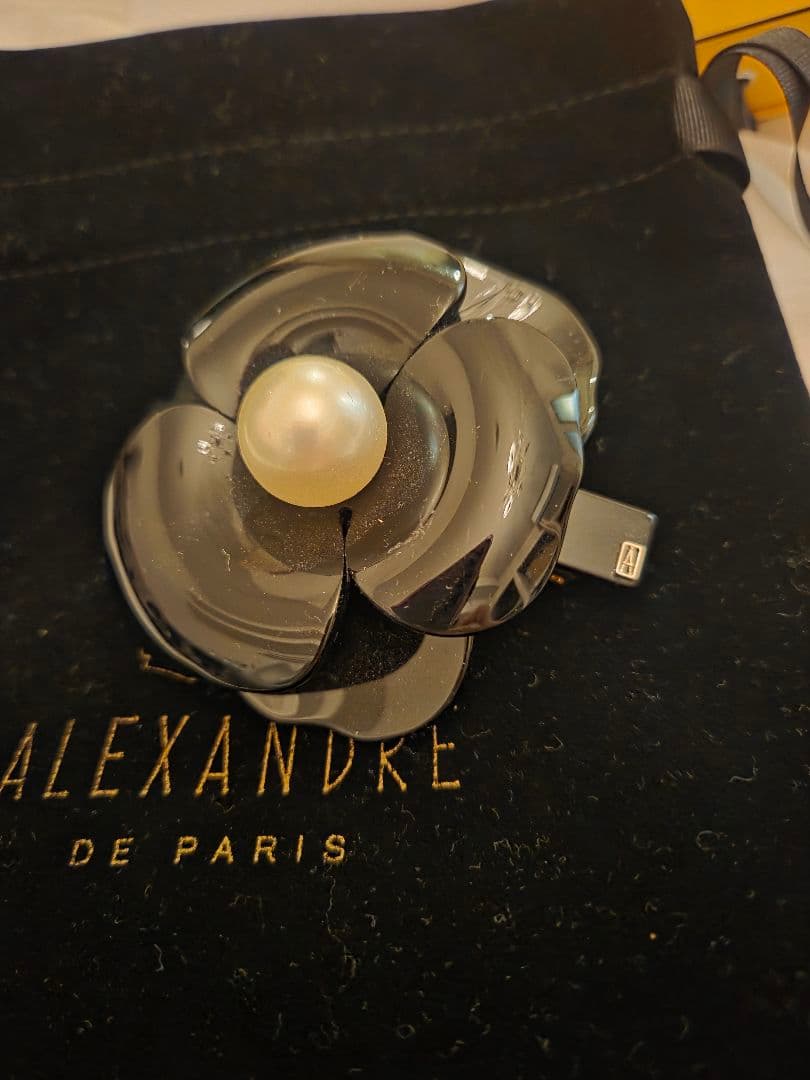 Alexandre de Paris フラワーバレッタとカチューシャのセット