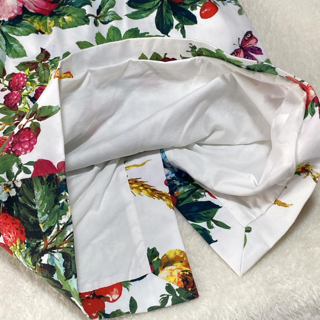 DE0021【ドルチェアンドガッバーナ】ワンピース【40】タイト 花柄 訳アリ