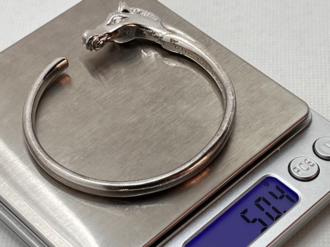 c164 ヴィンテージ　希少　HERMES エルメス　シュバルホース　バングル