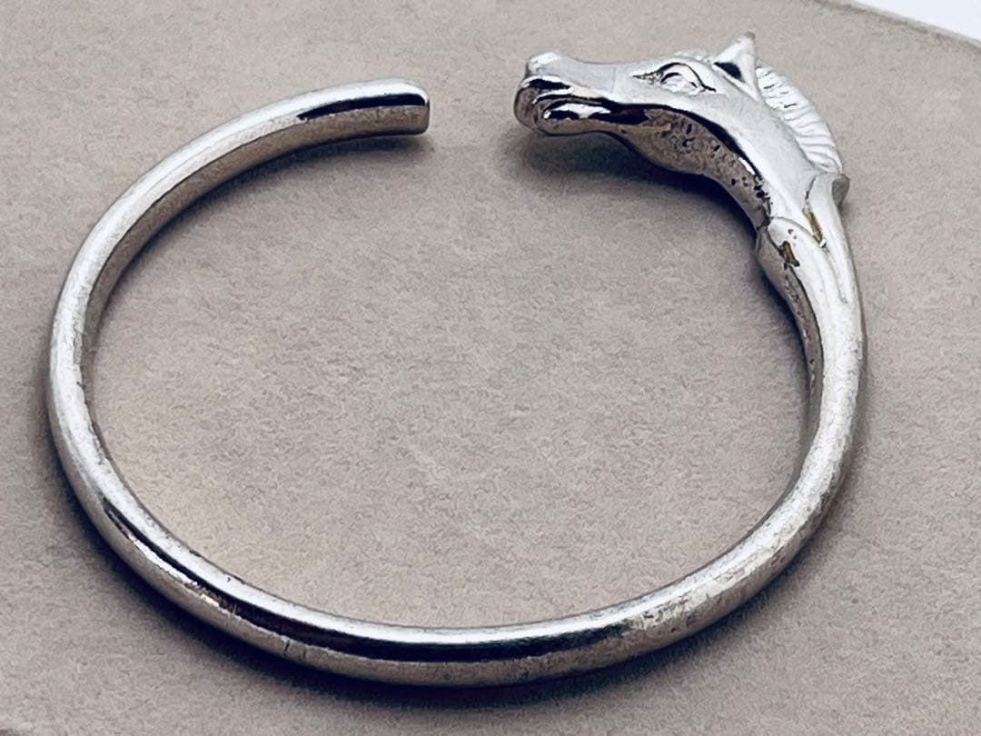 c164 ヴィンテージ　希少　HERMES エルメス　シュバルホース　バングル