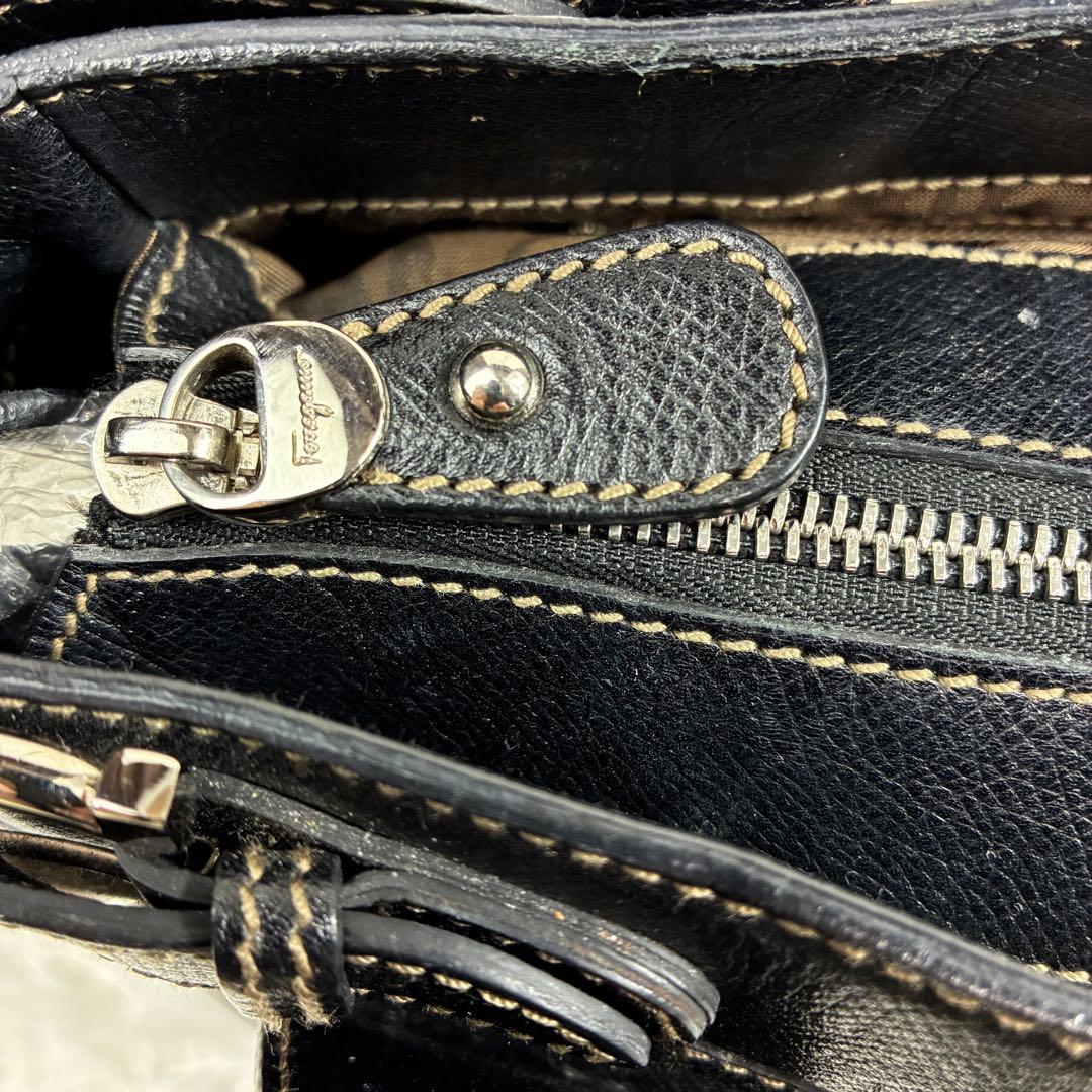 美品✨サルヴァトーレフェラガモ ビジネス トートバッグ レザー ガンチーニ