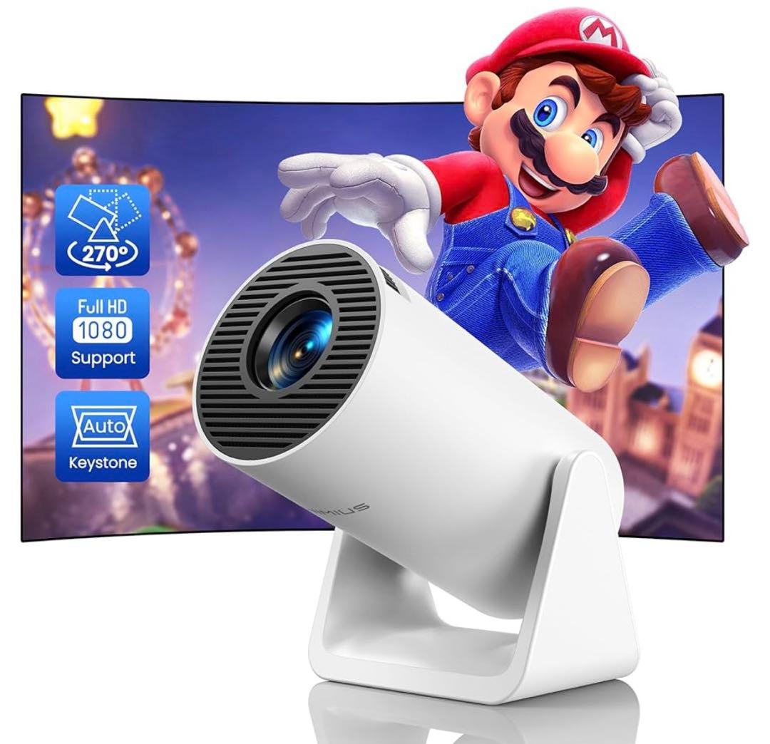 未使用！プロジェクター 小型18000LM 家庭用天井投影 S27Pro