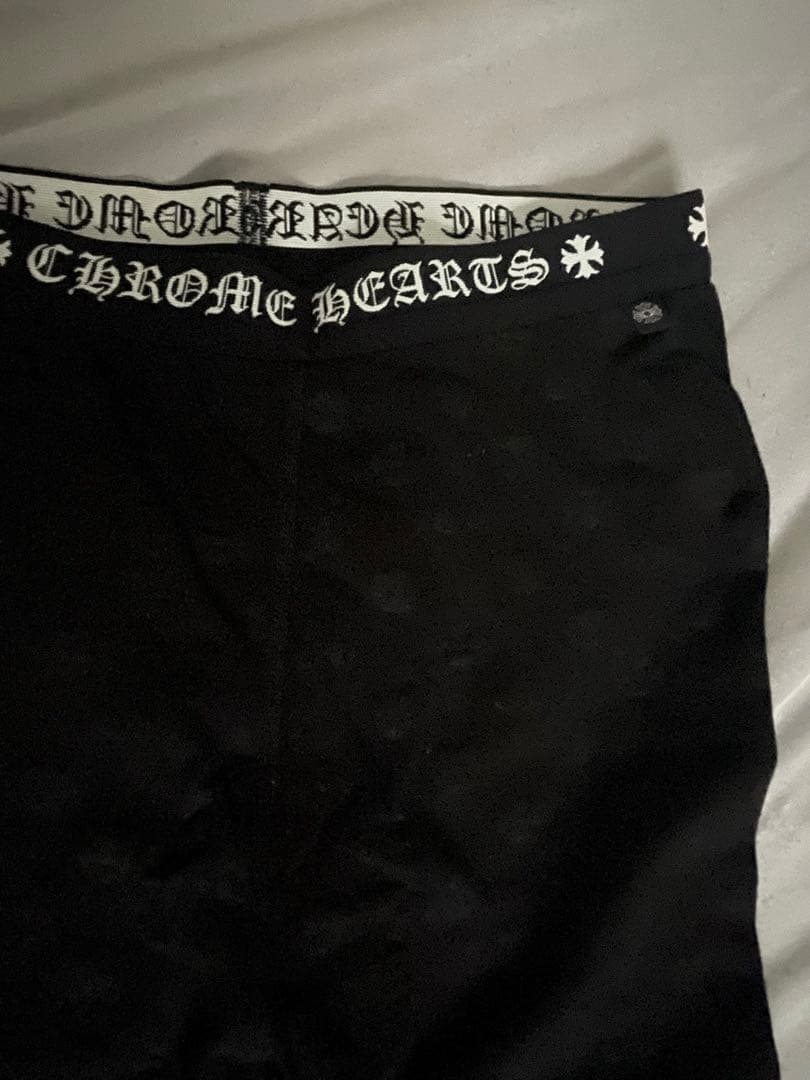 一度着用　CHROME HEARTS ブラックレギンス　レディース