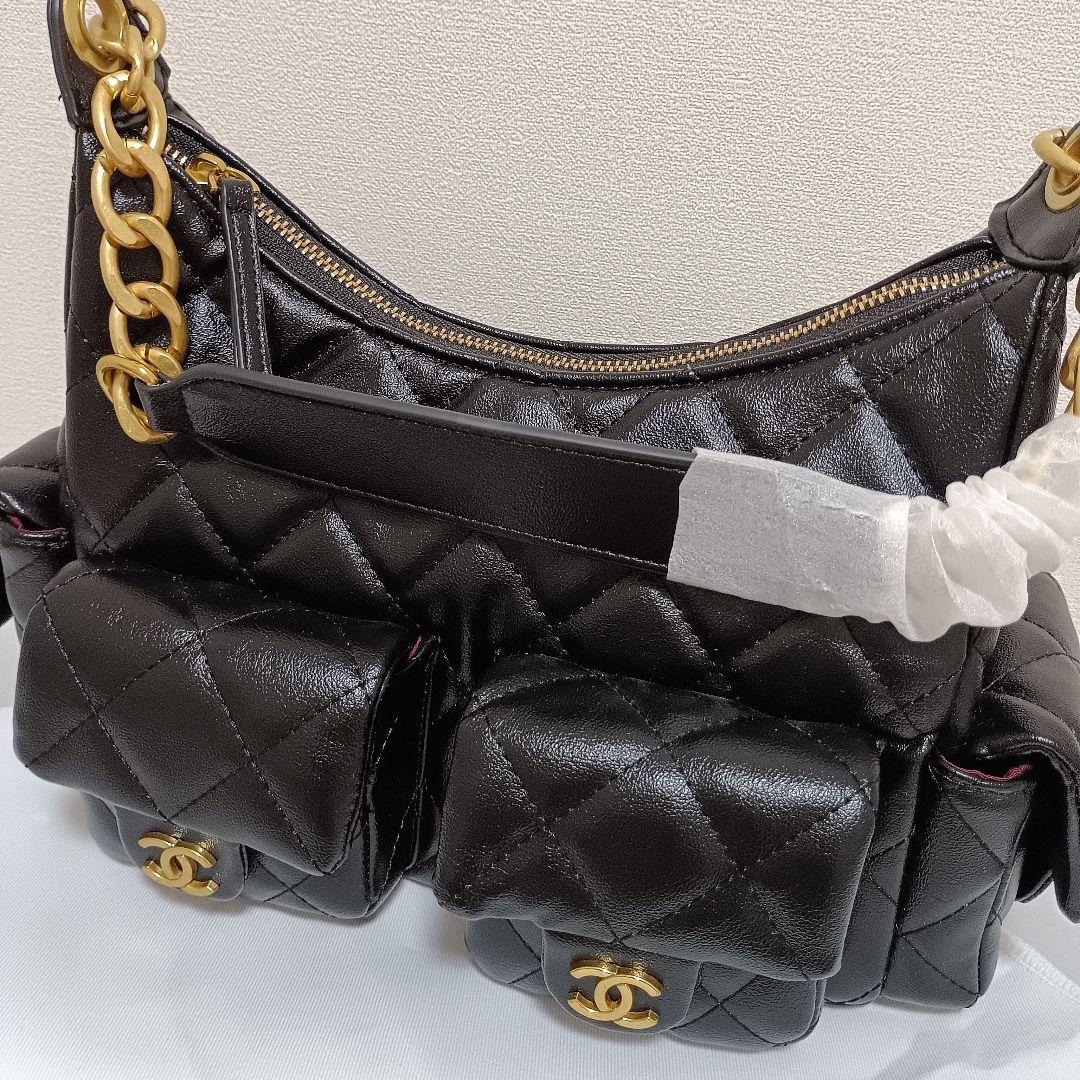 CHANEL ブラック ショルダーバッグ