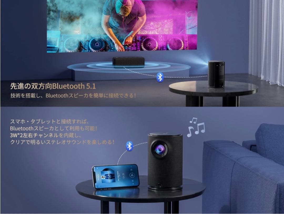 家庭用プロジェクター小型 ホームプロジェクター ホームシアター