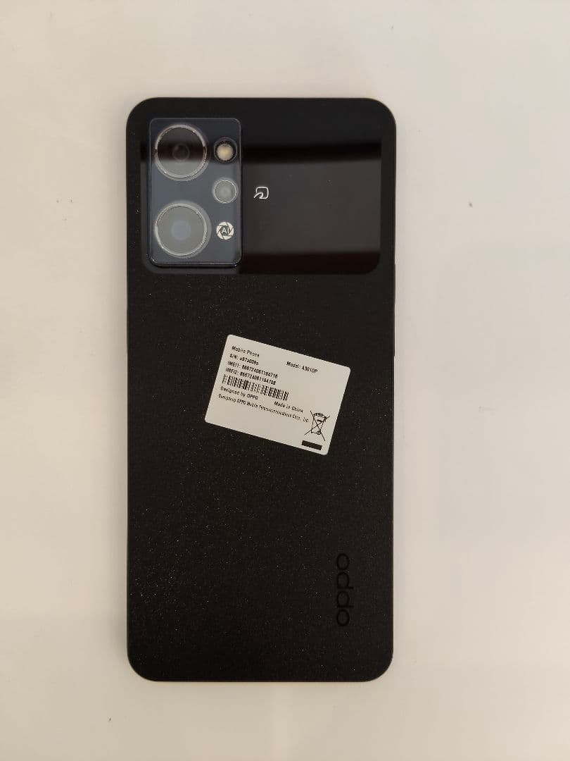 【美品】OPPO Reno9 A ナイトブラック 本体保護フィルム1枚付