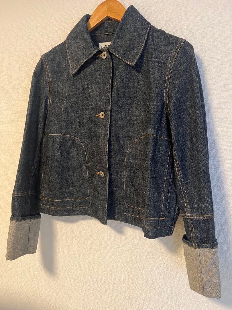 ど*ら様 LOEWE 大人気‼︎ターンアップデニムジャケット完売品【確実正規品】