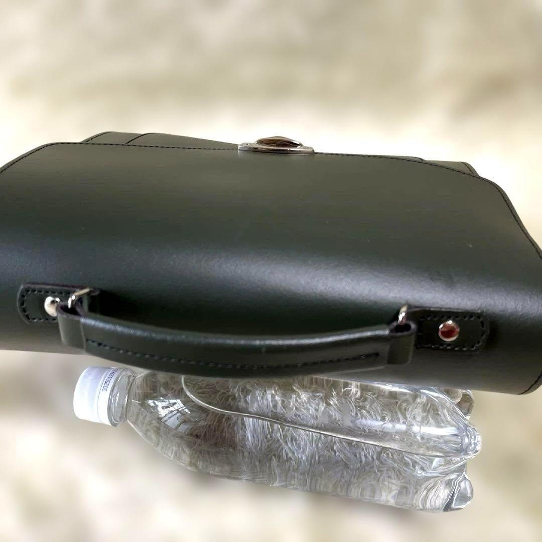 ザッチェルズ 2WAYショルダーハンドバック　英国製レザー　シュガーキューブ