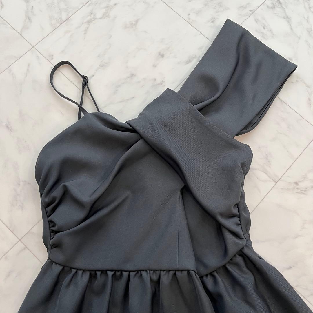 美品✨niana アシンメトリービスチェ&ワイドパンツセットアップ パンツドレス