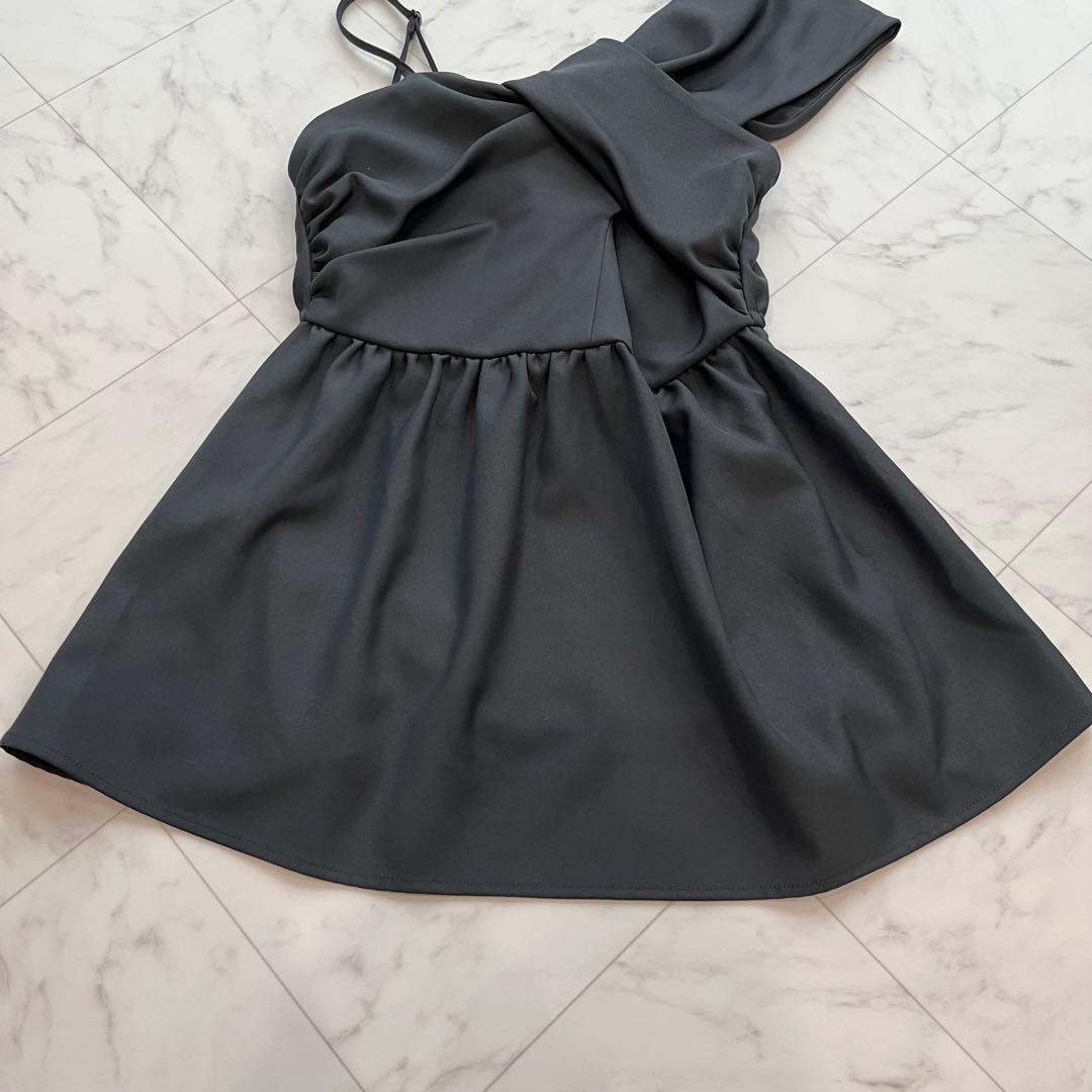 美品✨niana アシンメトリービスチェ&ワイドパンツセットアップ パンツドレス