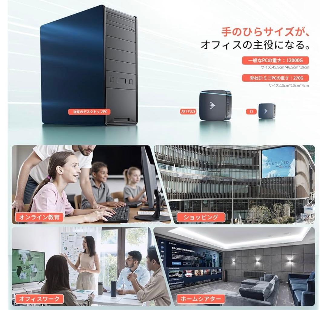 ミニpc 最大3.60GHz WIFI6/BT5.2 インテル N150