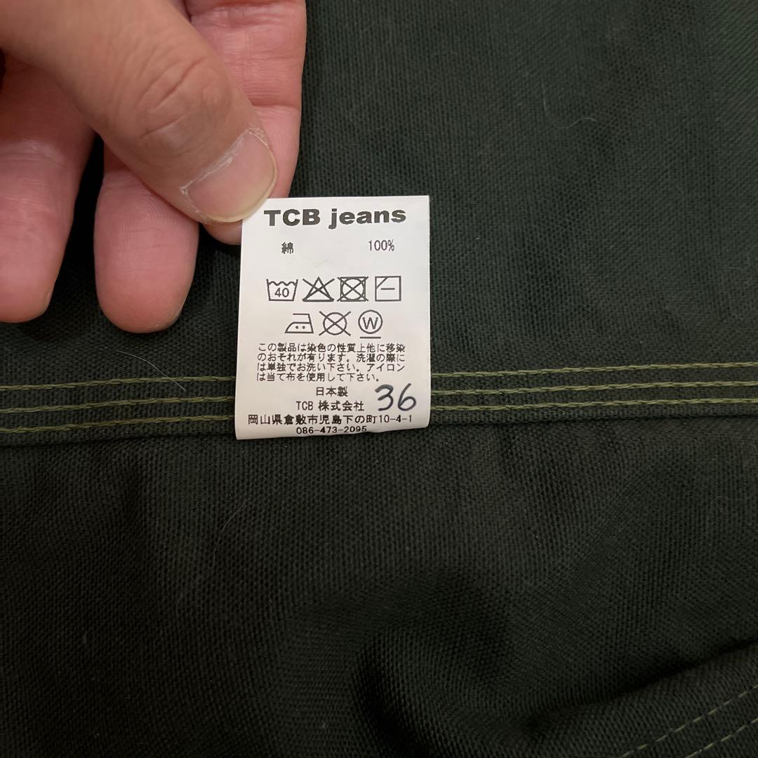 tcbジーンズ / catheadjacket GreenCanvasサイズ36