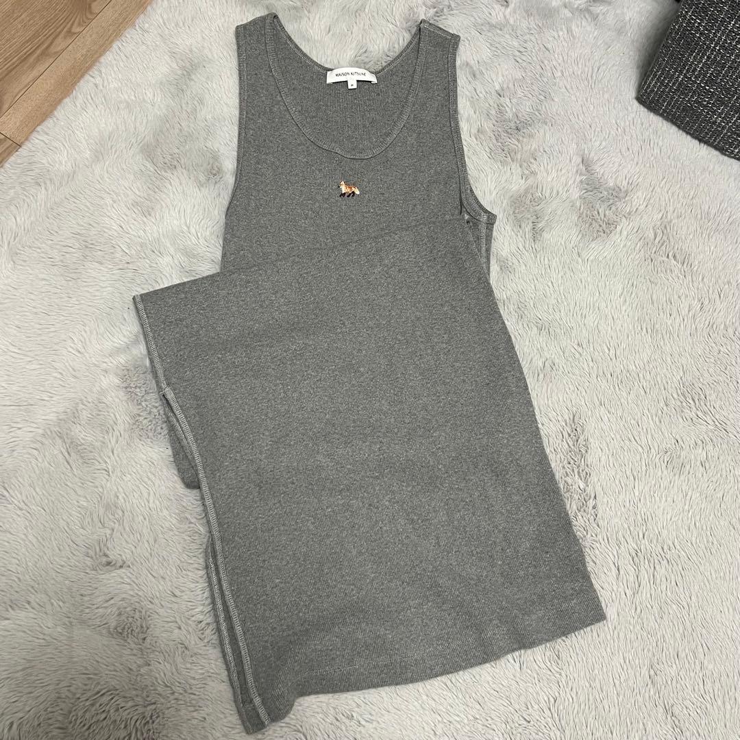 正規品 MAISON KITSUNE メゾンキツネ ノースリーブワンピース M