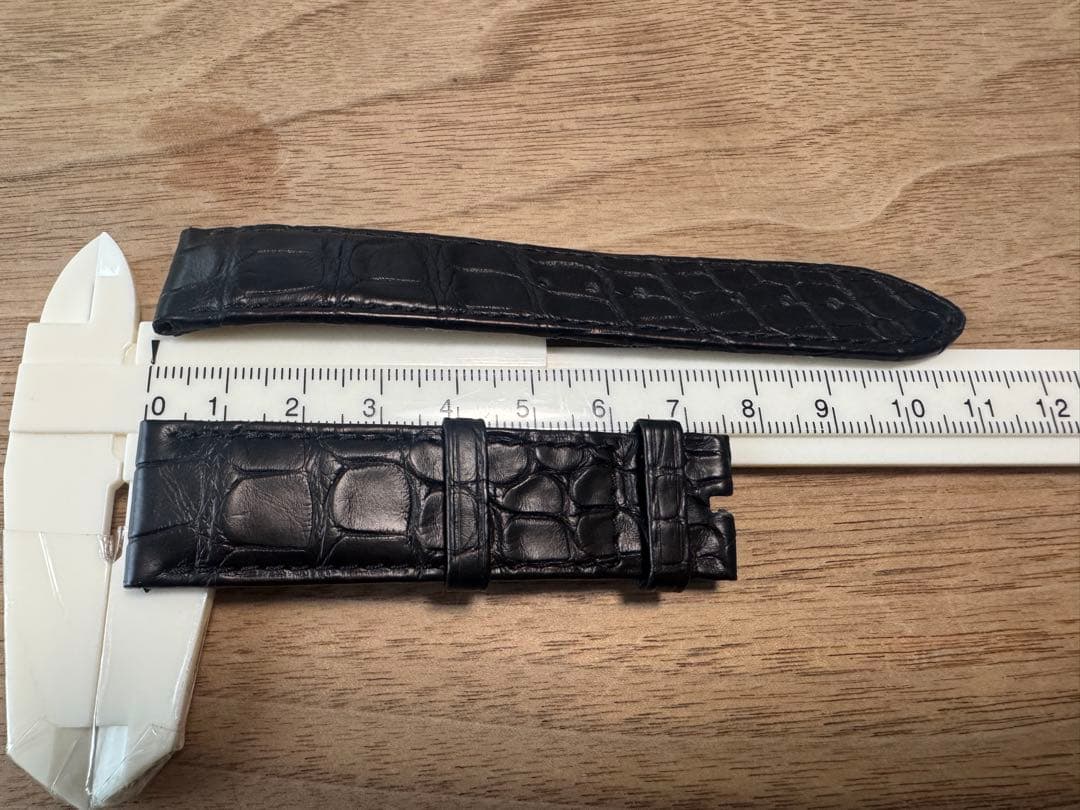 純正　オメガ アリゲーター　レザーベルト 20mm ブラック 訳アリ