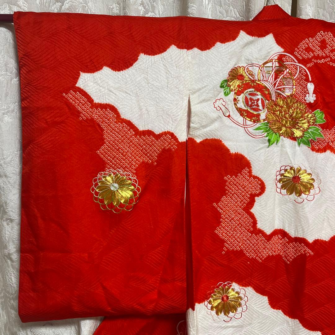 おまとめ2点　 正絹　昭和レトロ　アンティーク　お宮参り　女の子