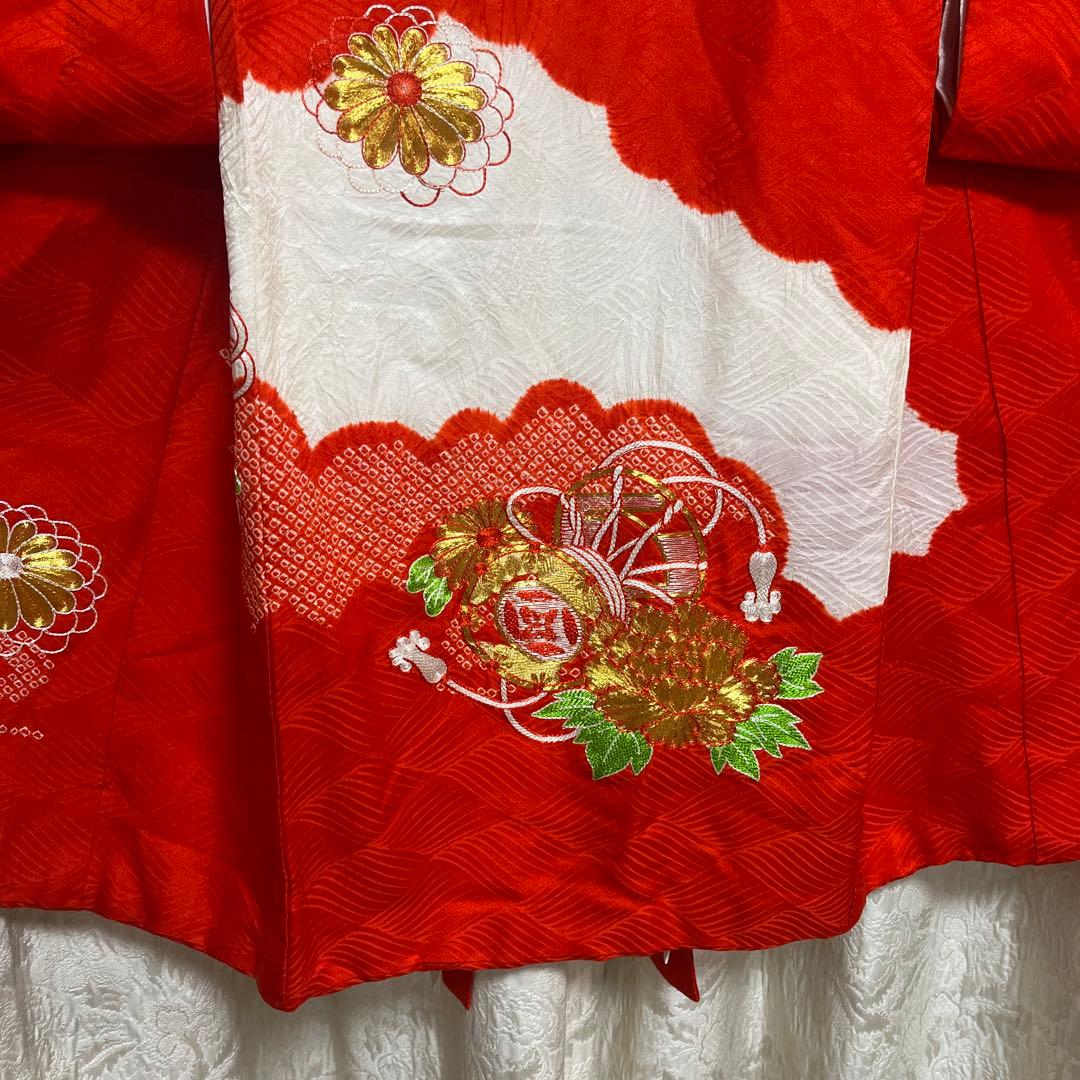 おまとめ2点　 正絹　昭和レトロ　アンティーク　お宮参り　女の子