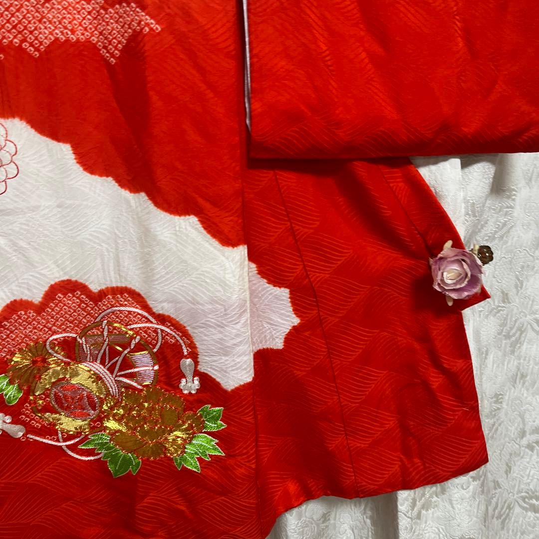 おまとめ2点　 正絹　昭和レトロ　アンティーク　お宮参り　女の子