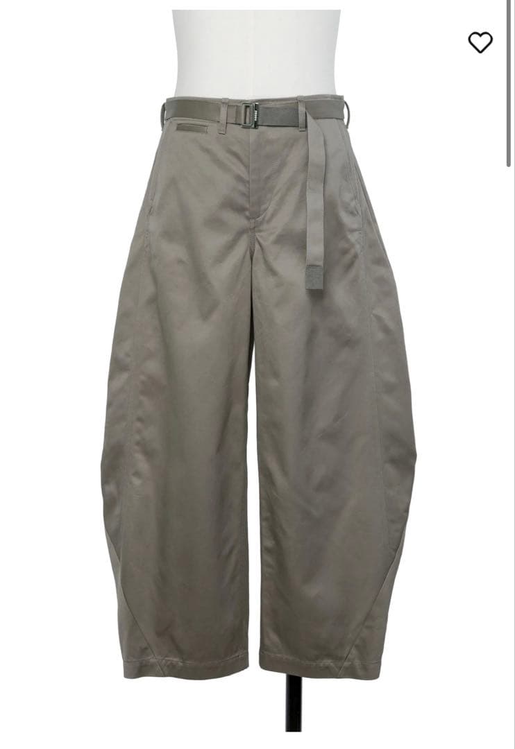 sacai 26ss Cotton Chino Pants グレー サイズ0