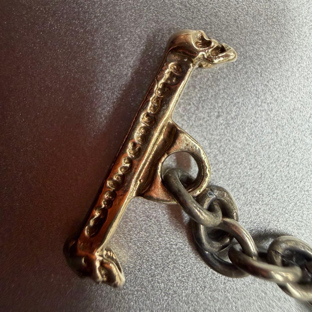 GABORATORY K10/SV スカル　ユニセックス　かっこいい　ネックレス