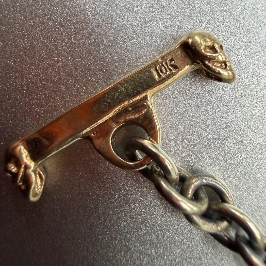 GABORATORY K10/SV スカル　ユニセックス　かっこいい　ネックレス