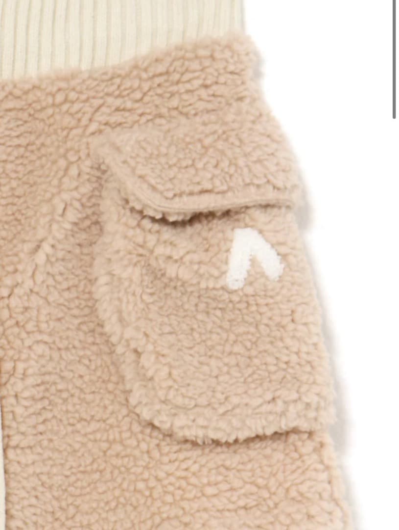 andmary Fluffy mini skirt ベージュ　アンドマリー