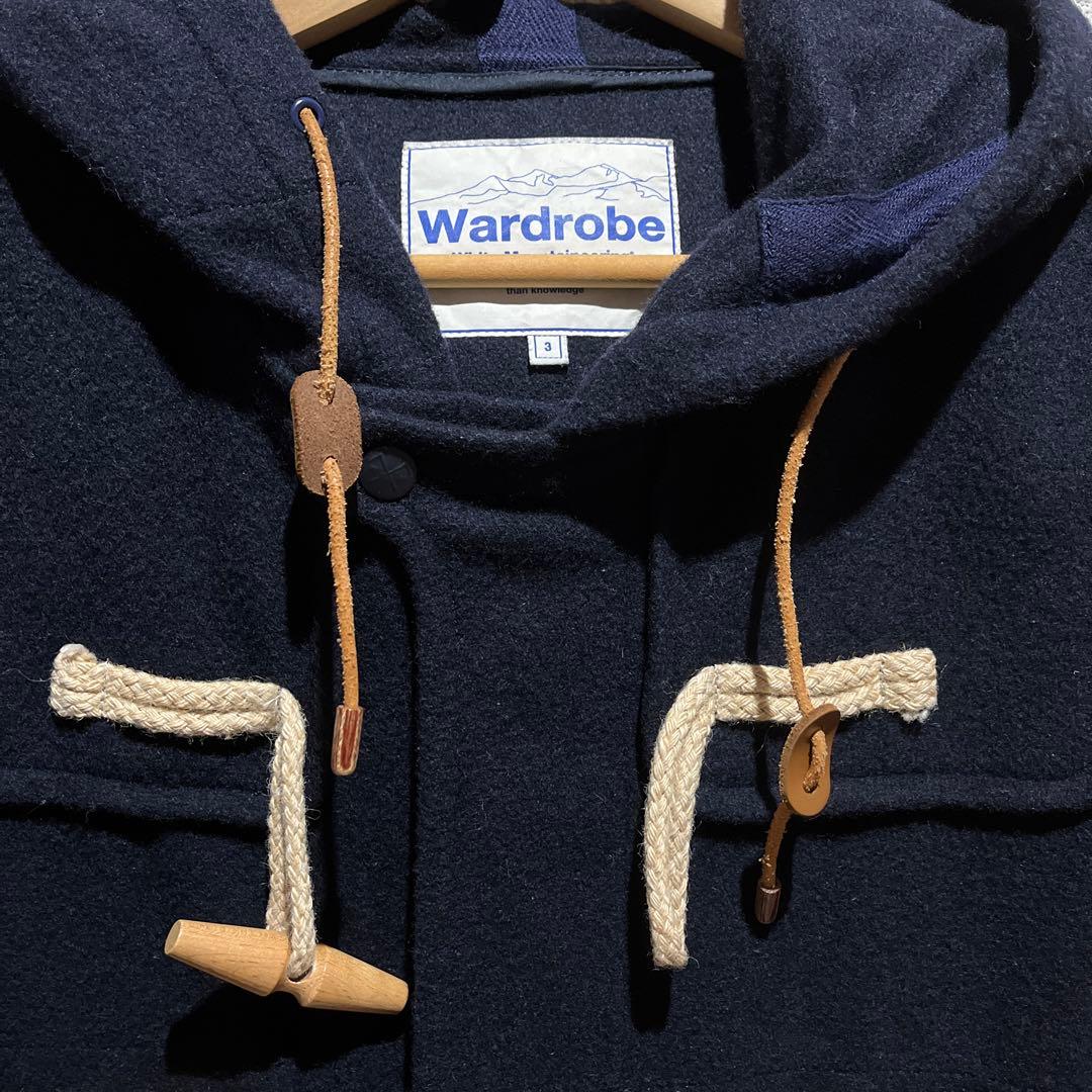 white mountaineering ショートダッフルコート 3 ネイビー