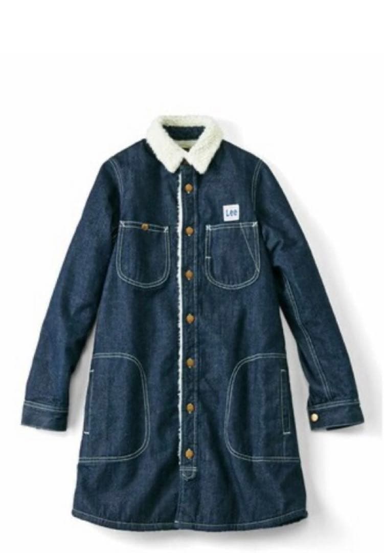 Lee × hacoコラボ 裏ボアデニムジャケット　裏ボアデニムコート　Gジャン