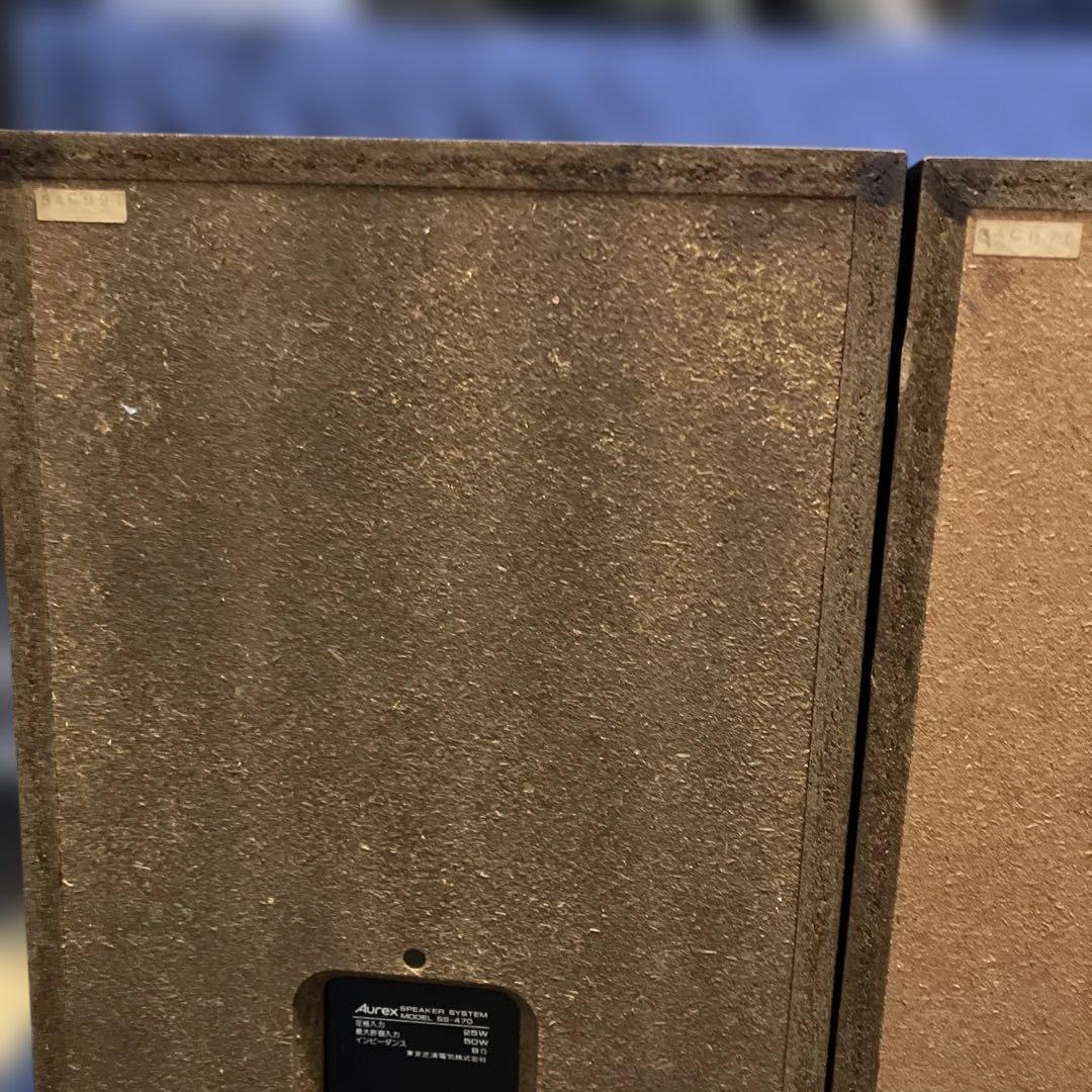 【3日間の決算バーゲン】《完動品》Aurex AD SS-470スピーカー①Ｒ側