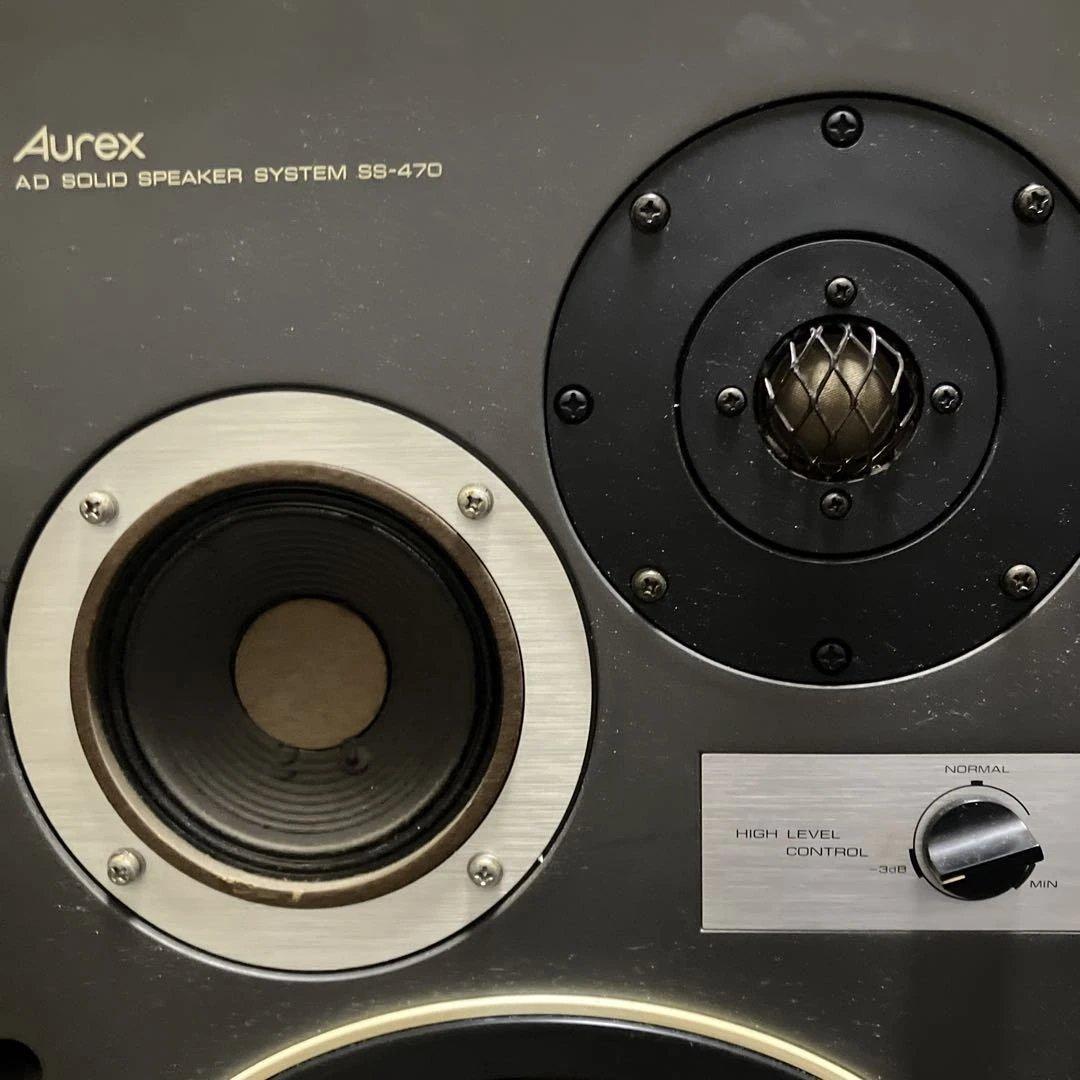 【3日間の決算バーゲン】《完動品》Aurex AD SS-470スピーカー①Ｒ側
