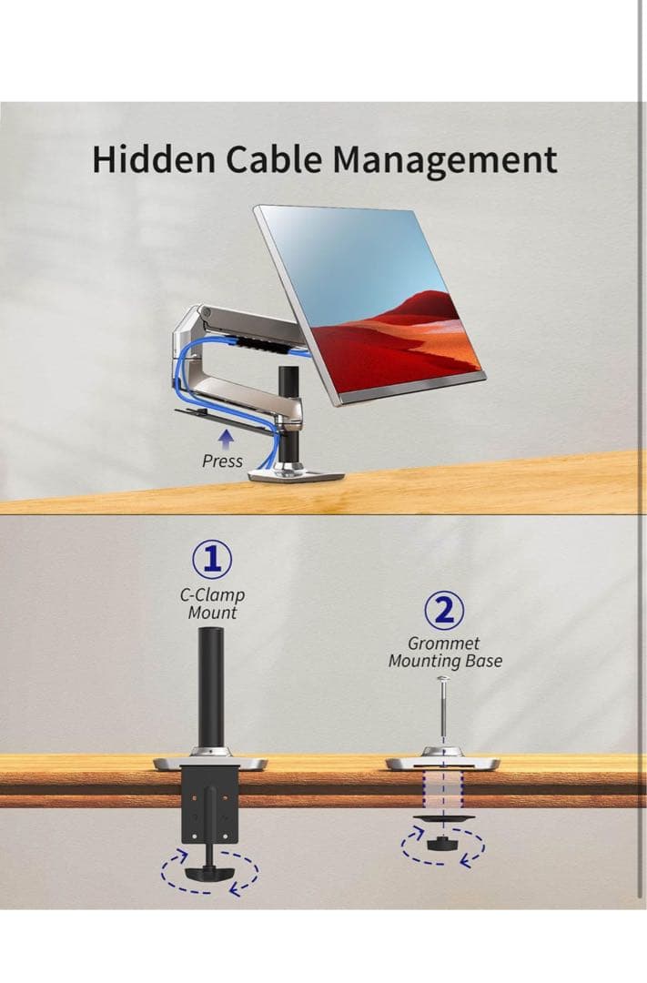 ergounion モニターアーム 液晶ディスプレイアーム PCアーム