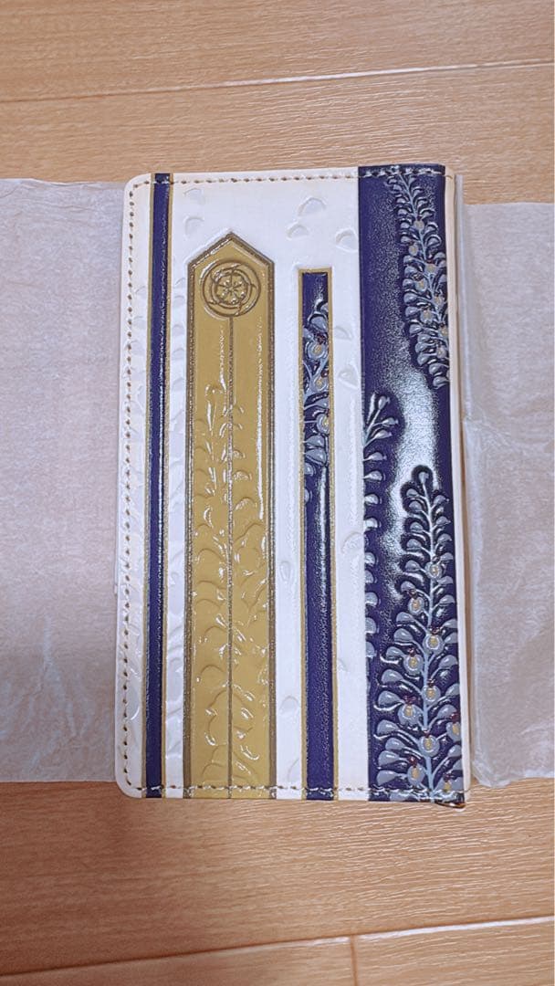 刀剣乱舞×浅草文庫　友禅染牛革スマホケース　へし切長谷部