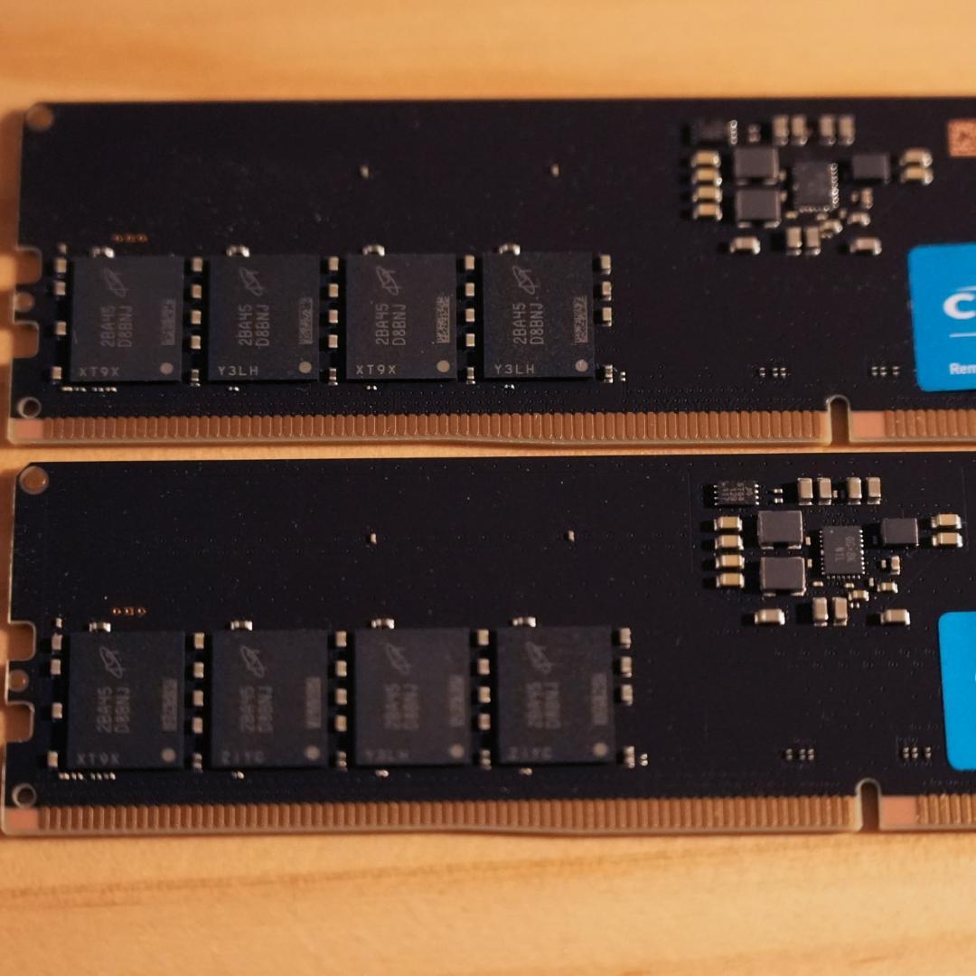 crucial DDR5 32GBセット (16GB×２枚) 4800MHz