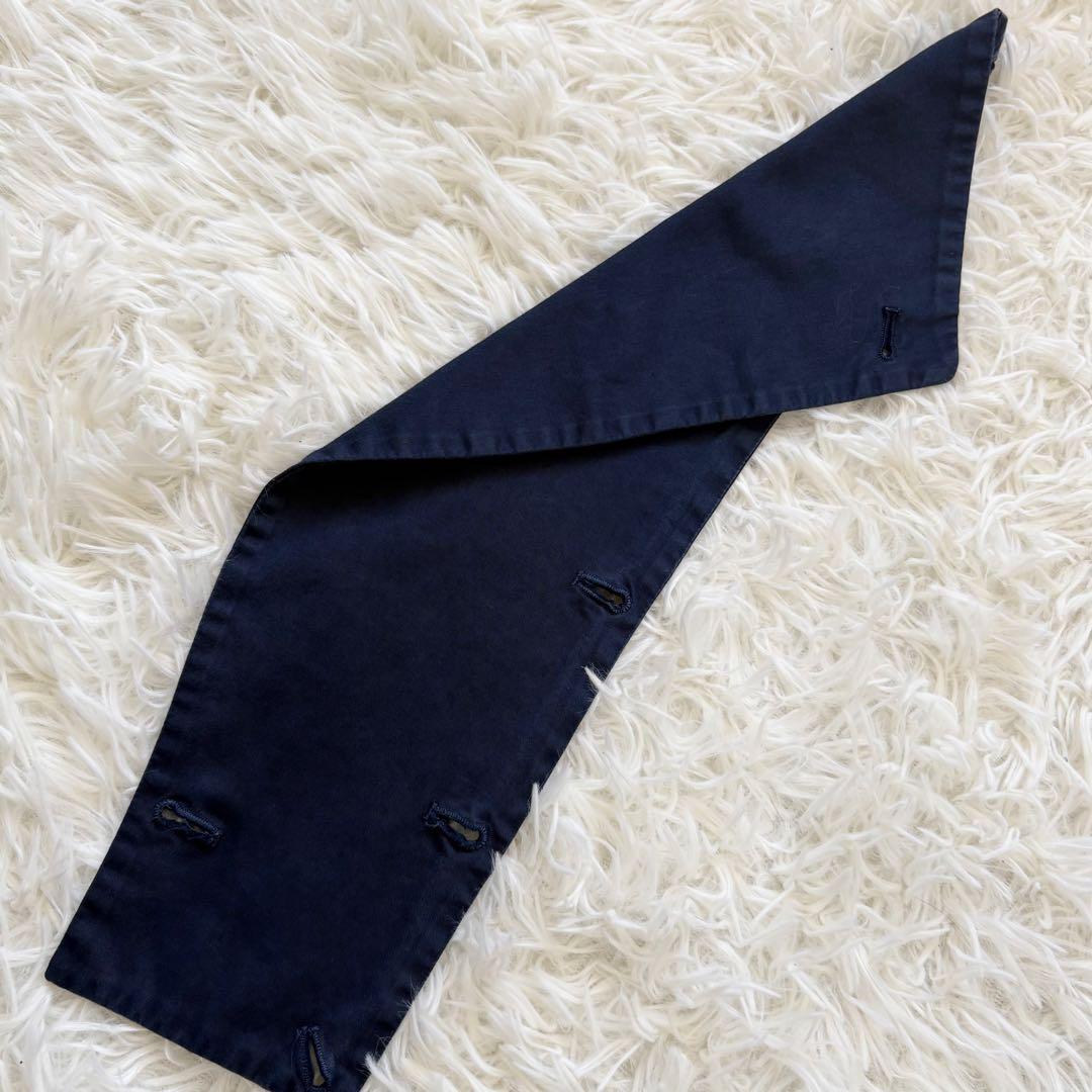 ドリスヴァンノッテン ダブルジャケット 44 ネイビー リネン混