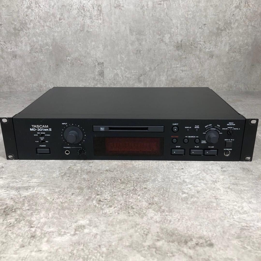 美品 TASCAM タスカム MD-301MKⅡ 業務用MDレコーダー