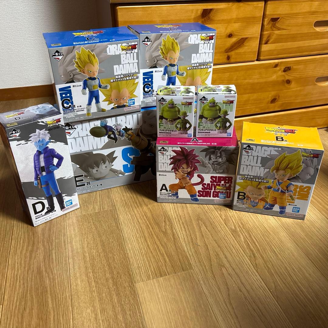 一番くじドラゴンボールDAIMAまとめ売り　A賞B賞C賞D賞E賞F賞　ロゴ付き