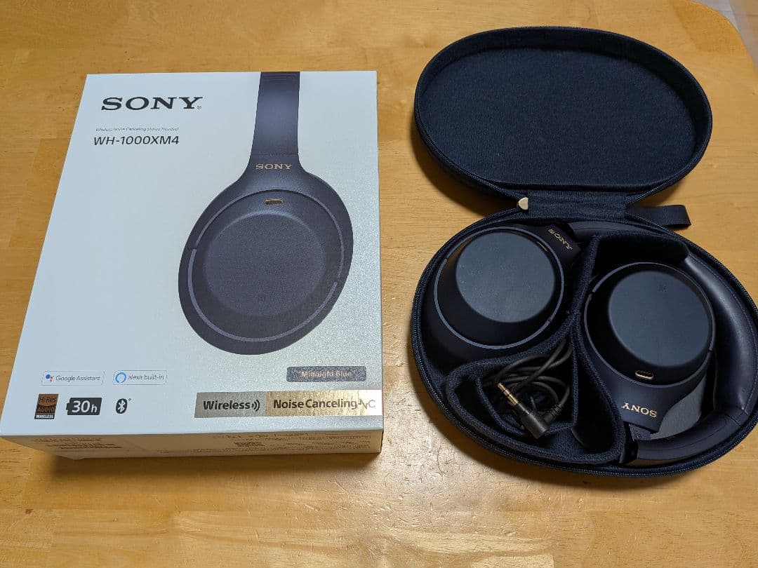SONY WH-1000XM4 ミッドナイトブルー　ワイヤレスヘッドホン