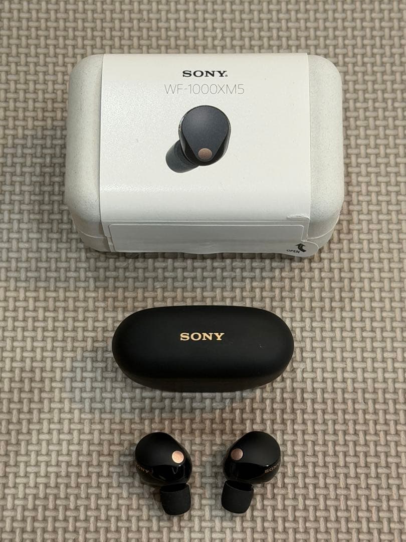 【極美品】SONY WF-1000XM5 ブラック ワイヤレスイヤホン