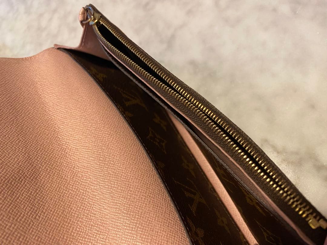 ルイ・ヴィトン 長財布 ブラウン モノグラム