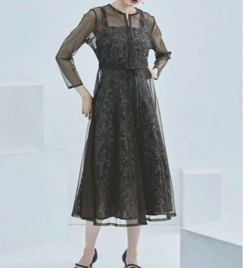 etoll. 幾何学レースワンピ(M)