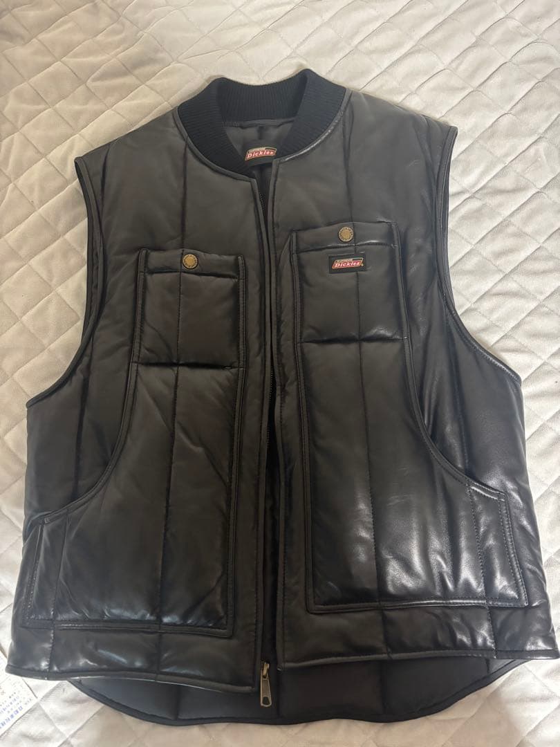 トップス Supreme Dickies Leather Work Vest 23FW