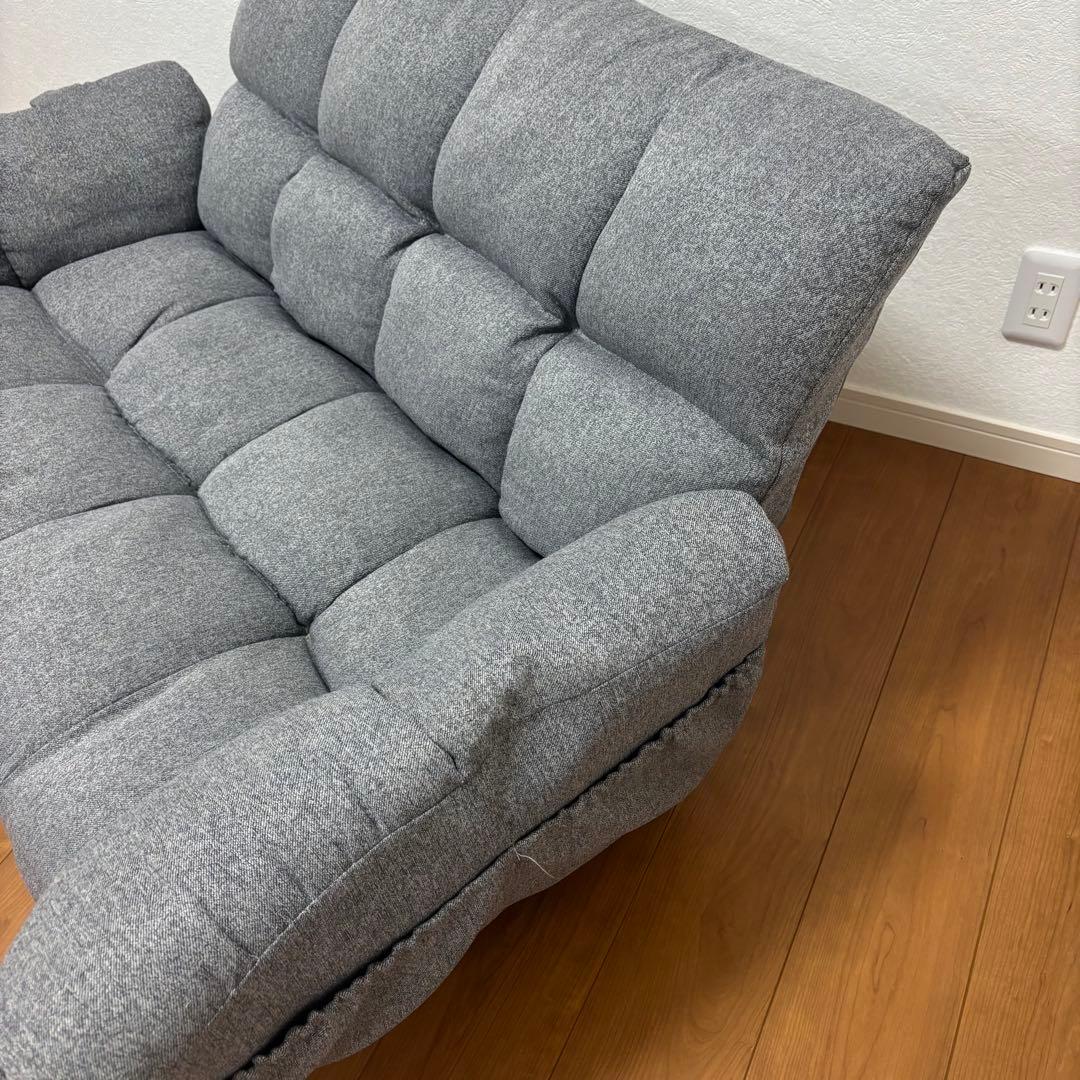 ニトリ　カジュアルソファー　2人がけ　グレー　ポケット付き　新生活　一人暮らし
