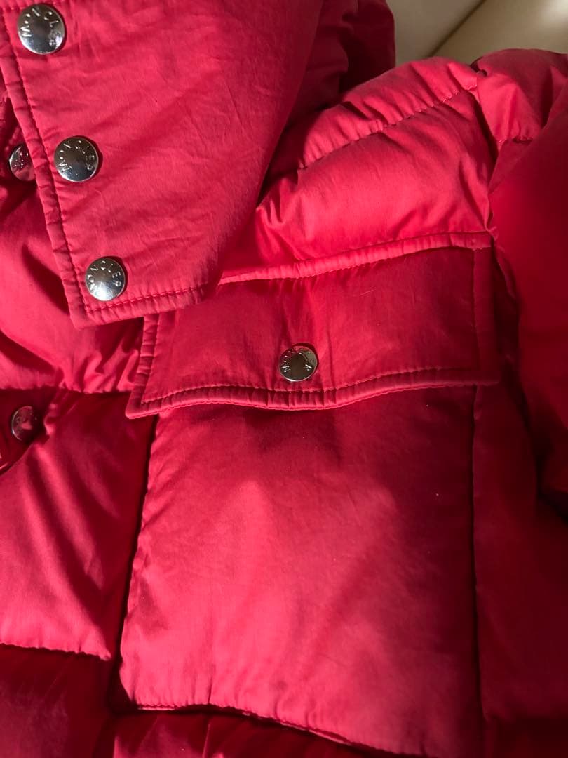 【美品】MONCLER ×エストネーション　フードレッドダウンジャケットサイズ２