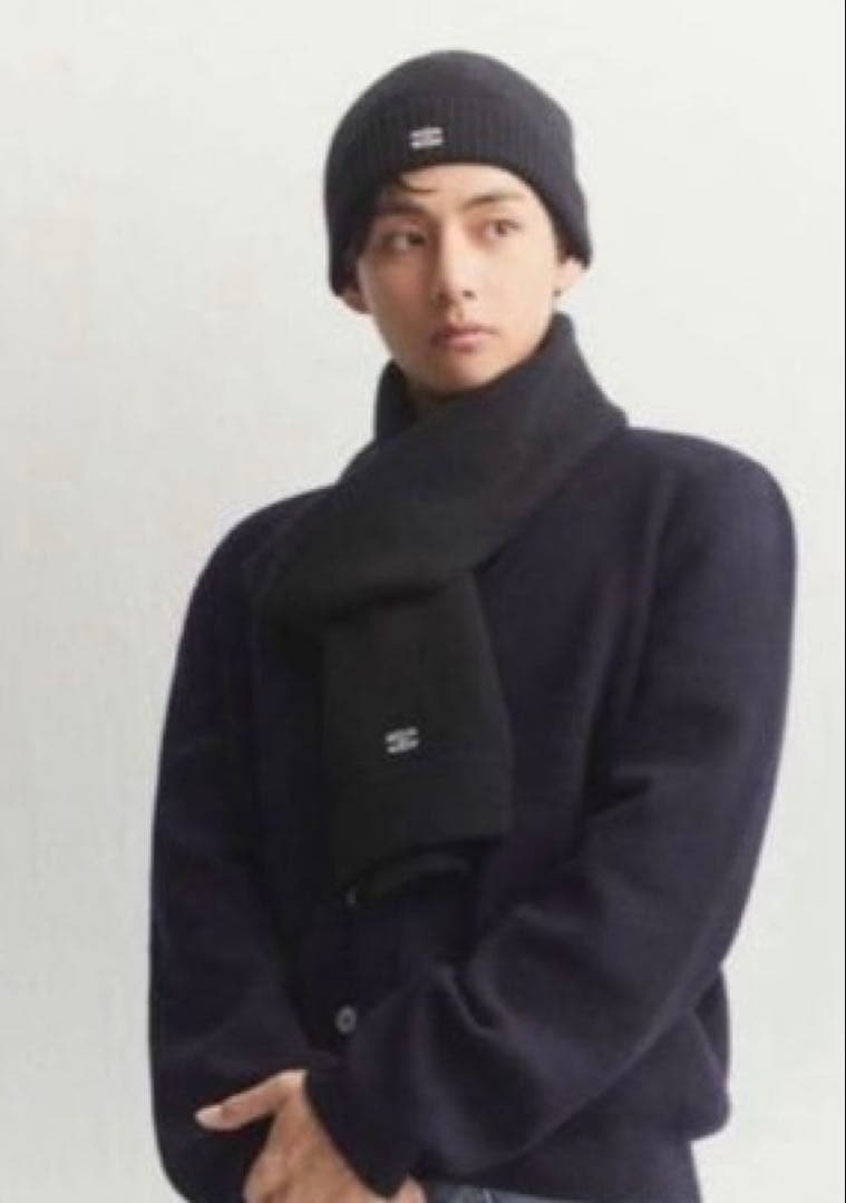 CELINE トリオンフ ニット帽 BTS テテ着用　カシミヤ