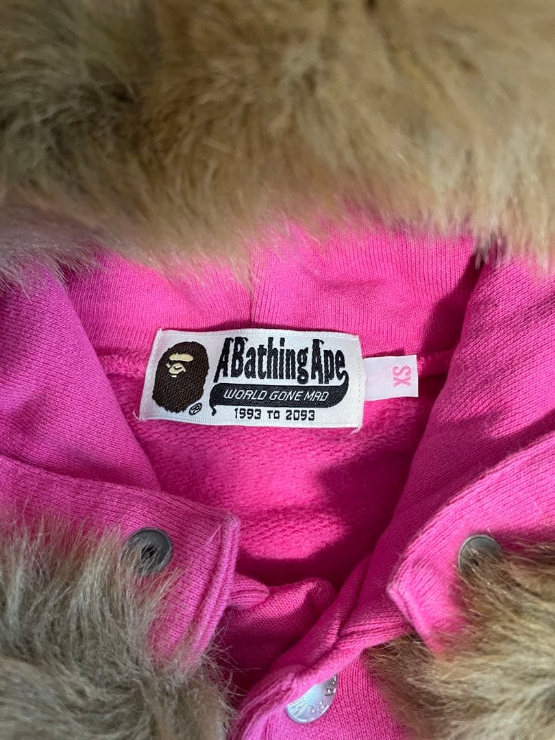 A Bathing Ape ピンク パーカー XS