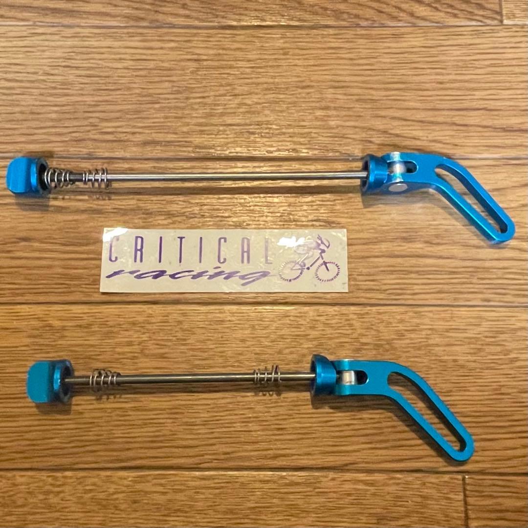 CRITICAL racing チタン クイックリリースレバー F/Rセット