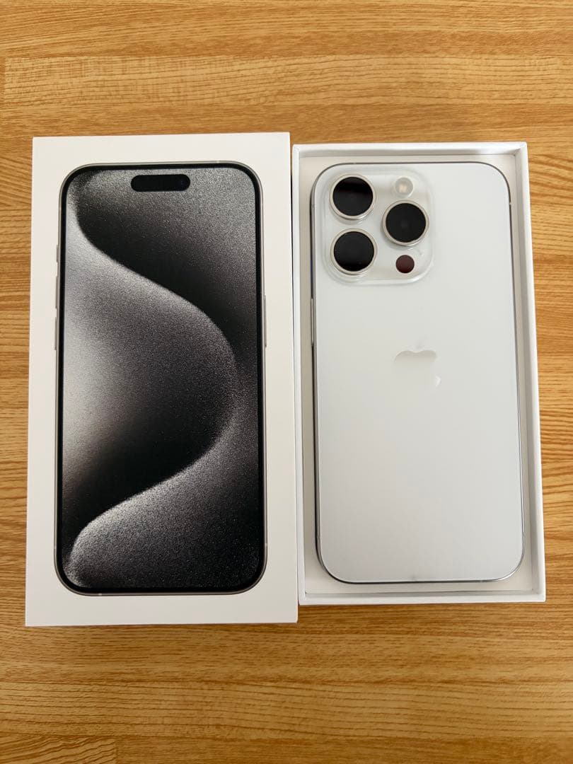 【g】iPhone 15 Pro 128GB ホワイト 本体 Apple