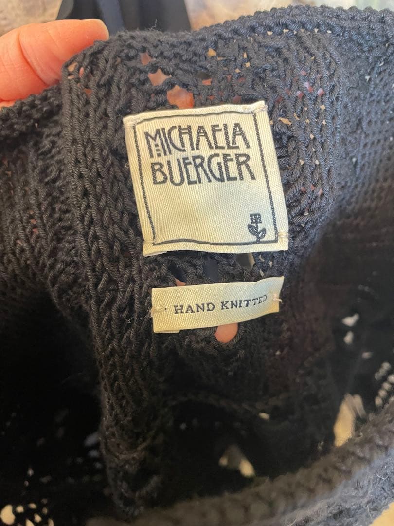 MICHAELA BUERGER ハンドニット ニットベスト ブラック