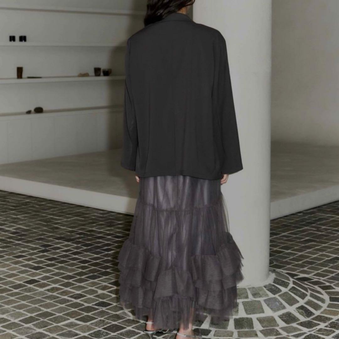 【andresd】volume tulle jacket set dress